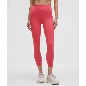 NWT Lululemon Fast and Free High-Rise Tight 25" Pockets Desert Rose Pink Size 16